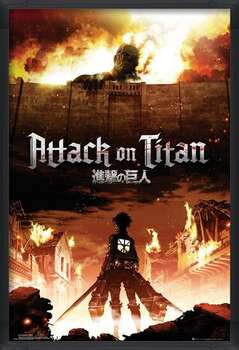 Inramad poster Attack on Titan (Shingeki no kyojin) - Key Art